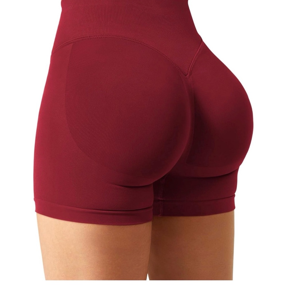2 PAIRS - Burgundy & Deep Red Workout Shorts